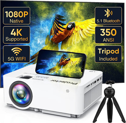 Movie Projector Compatible with TV Stick, HDMI & Phone